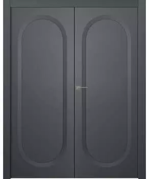 Межкомнатная дверь Аргентум 1C Двойная Эмаль белый нестандарт