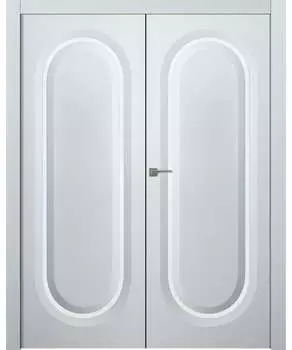 Межкомнатная дверь Аргентум 1D Двойная Эмаль белый 2,0х0,6