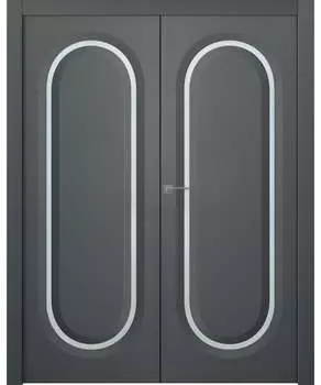 Межкомнатная дверь Аргентум 1D Двойная Эмаль белый 2,0х0,6