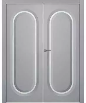 Межкомнатная дверь Аргентум 1D Двойная Эмаль белый 2,0х0,6
