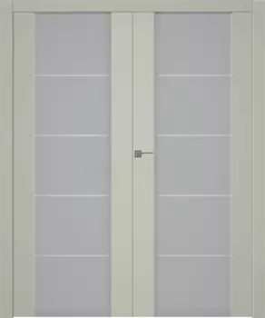 Межкомнатная дверь Arvika 202 Распашная двойная Эмаль белый 2,0х0,9