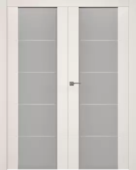 Межкомнатная дверь Arvika 202 Распашная двойная Эмаль белый 2,0х0,9