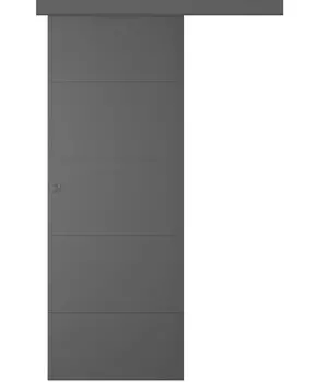 Межкомнатная дверь Arvika Купе Эмаль графит 2,0х0,8
