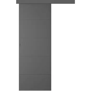 Межкомнатная дверь Arvika Купе Эмаль графит 2,0х0,8
