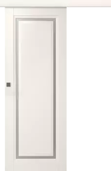Межкомнатная дверь Аурум 1 Купе Эмаль белый 2,0х0,6