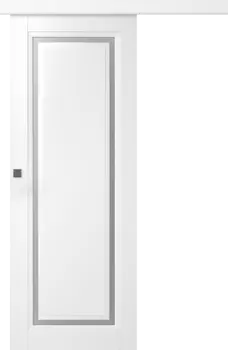 Межкомнатная дверь Аурум 1 Купе Эмаль белый 2,0х0,6