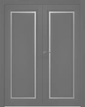 Межкомнатная дверь Аурум 1 Распашная двойная Эмаль белый 2,0х0,6