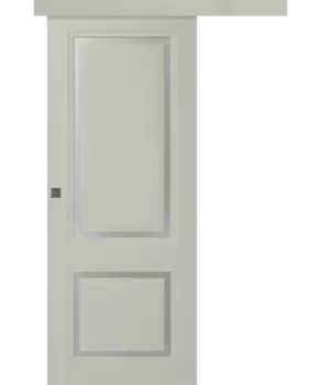 Межкомнатная дверь Аурум 2 Купе Эмаль белый 2,0х0,6