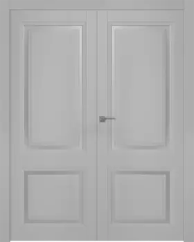 Межкомнатная дверь Аурум 2 Распашная двойная Эмаль белый 2,0х0,6