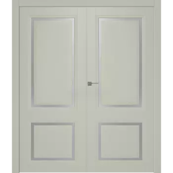 Межкомнатная дверь Аурум 2 Распашная двойная Эмаль белый 2,0х0,6