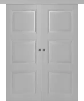 Межкомнатная дверь Аурум 3 Купе двойное Эмаль белый 2,0х0,6