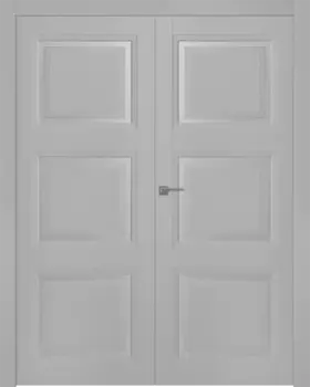 Межкомнатная дверь Аурум 3 Распашная двойная Эмаль белый 2,0х0,6