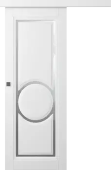 Межкомнатная дверь Аурум 3R Купе Эмаль белый 2,0х0,6