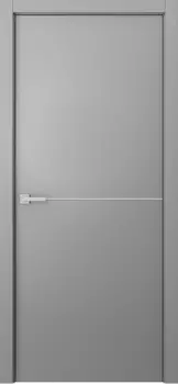 Межкомнатная дверь Avesta 1H Молдинг Хром Эмаль белый 2,0х0,8