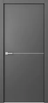 Межкомнатная дверь Avesta 1H Молдинг Хром Эмаль белый 2,0х0,8