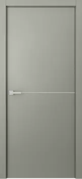 Межкомнатная дверь Avesta 1H Молдинг Хром Эмаль белый 2,0х0,8