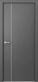 Межкомнатная дверь Avesta 1V Молдинг Хром Эмаль белый нестандарт