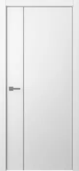 Межкомнатная дверь Avesta 1V Молдинг Хром Эмаль белый нестандарт
