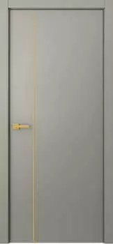 Межкомнатная дверь Avesta 1V Молдинг Золото Эмаль белый 2,0х0,8