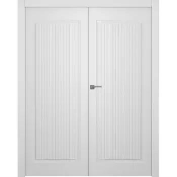 Межкомнатная дверь Белла 1 Двойная Эмаль белый 2,0х0,7