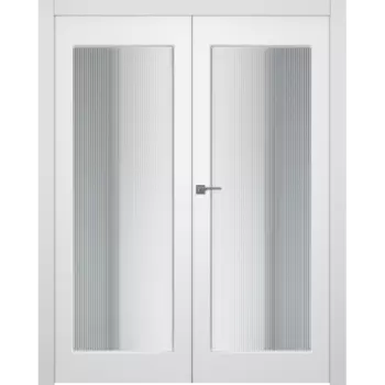 Межкомнатная дверь Белла 1 Двойная Эмаль белый 2,0х0,9