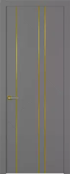 Межкомнатная дверь Флекс 1 Молдинг Золото Распашная Эмаль жемчуг 2,0х0,9