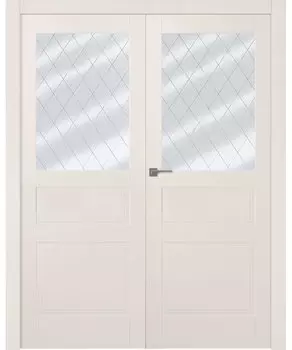Межкомнатная дверь Инари Распашная двойная Эмаль белый 2,0х0,6