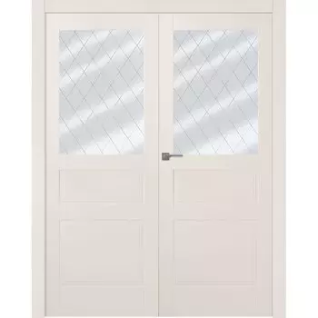 Межкомнатная дверь Инари Распашная двойная Эмаль белый 2,0х0,6