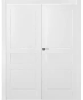 Межкомнатная дверь Инари Распашная двойная Эмаль белый 2,0х0,7