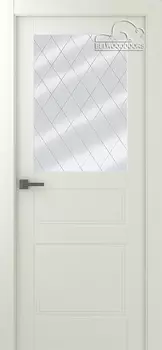 Межкомнатная дверь Инари Распашная Эмаль жемчуг 2,0х0,8