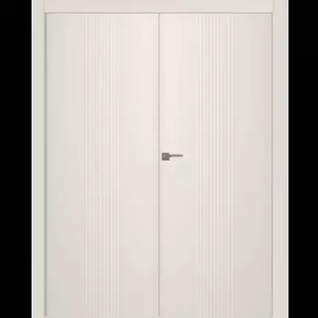 Межкомнатная дверь Ивент 1 Двойная Эмаль жемчуг 2,0х0,7