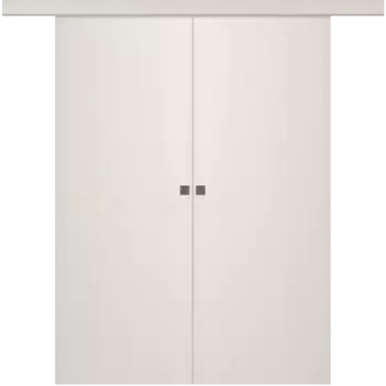 Межкомнатная дверь Ивент 1 Купе двойное Эмаль белый 2,0х0,7