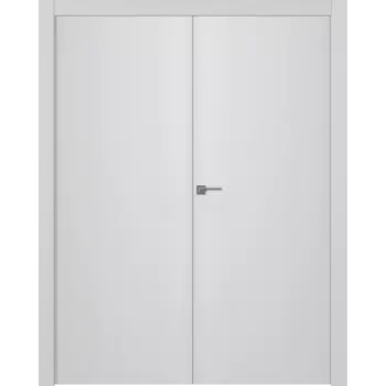 Межкомнатная дверь Ивент 1 Распашная двойная Эмаль белый 2,0х0,7