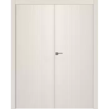 Межкомнатная дверь Ивент 1 Распашная двойная Эмаль белый 2,0х0,7