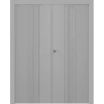 Межкомнатная дверь Ивент 1 Распашная двойная Эмаль белый 2,0х0,7