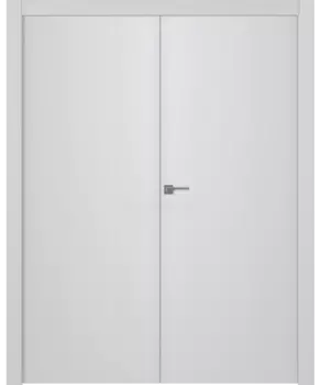 Межкомнатная дверь Ивент 1 Распашная двойная Эмаль белый 2,0х0,7