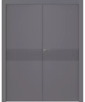 Межкомнатная дверь Ивент 2 Распашная двойная Эмаль белый 2,0х0,8