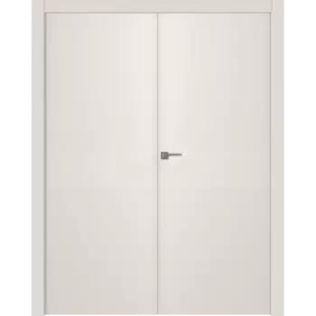 Межкомнатная дверь Ивент 2 Распашная двойная Эмаль белый 2,0х0,8