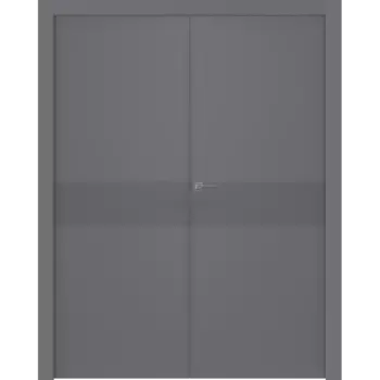 Межкомнатная дверь Ивент 2 Распашная двойная Эмаль белый 2,0х0,8