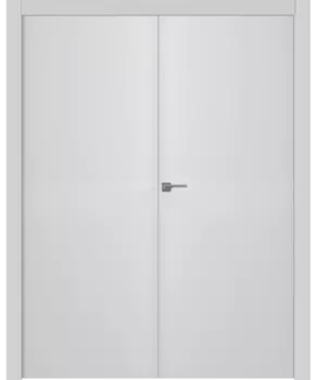 Межкомнатная дверь Ивент 2 Распашная двойная Эмаль белый 2,0х0,8
