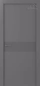 Межкомнатная дверь Ивент 2 Распашная Эмаль светло - серый 2,0х0,6