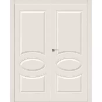 Межкомнатная дверь Элина Распашная двойная Эмаль белый 2,0х0,7