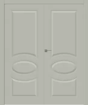 Межкомнатная дверь Элина Распашная двойная Эмаль белый 2,0х0,7