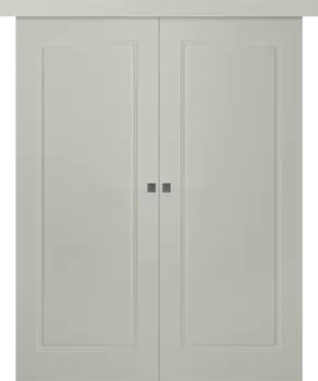 Межкомнатная дверь Кремона 1 Купе двойное Эмаль белый 2,0х0,8