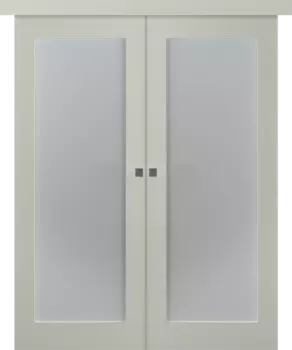 Межкомнатная дверь Кремона 1 Купе двойное Эмаль белый 2,0х0,9