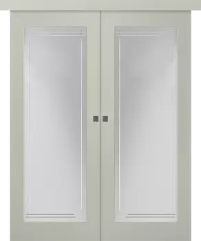 Межкомнатная дверь Кремона 1 Купе двойное Эмаль шёлк 2,0х0,7