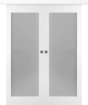 Межкомнатная дверь Кремона 1 Купе двойное Эмаль белый 2,0х0,9