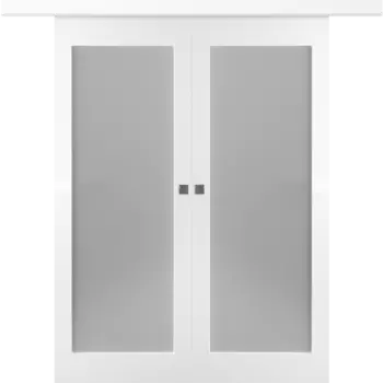 Межкомнатная дверь Кремона 1 Купе двойное Эмаль белый 2,0х0,9