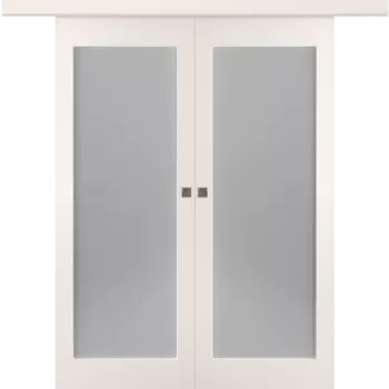 Межкомнатная дверь Кремона 1 Купе двойное Эмаль белый 2,0х0,9