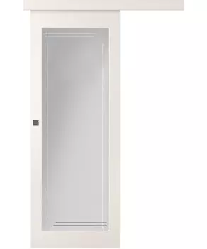 Межкомнатная дверь Кремона 1 Купе Эмаль белый 2,0х0,9